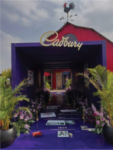 Cadbury event branding