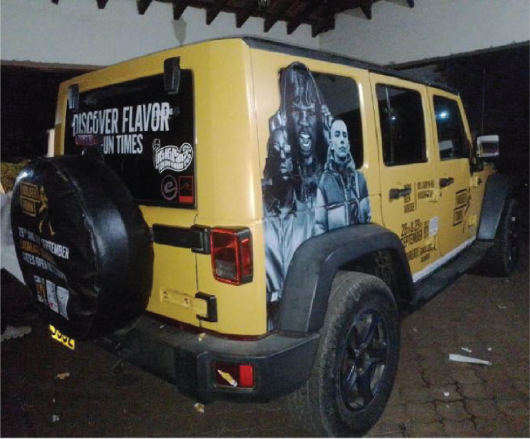 Johnnie Walker Jeep branding
