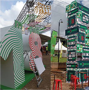 Professional Printing and Branding Services in Kenya - Safaricom Mpesa at 18 branding at KICC