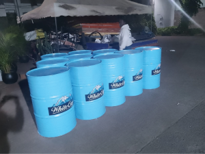 Whitecap Crisp drums branding